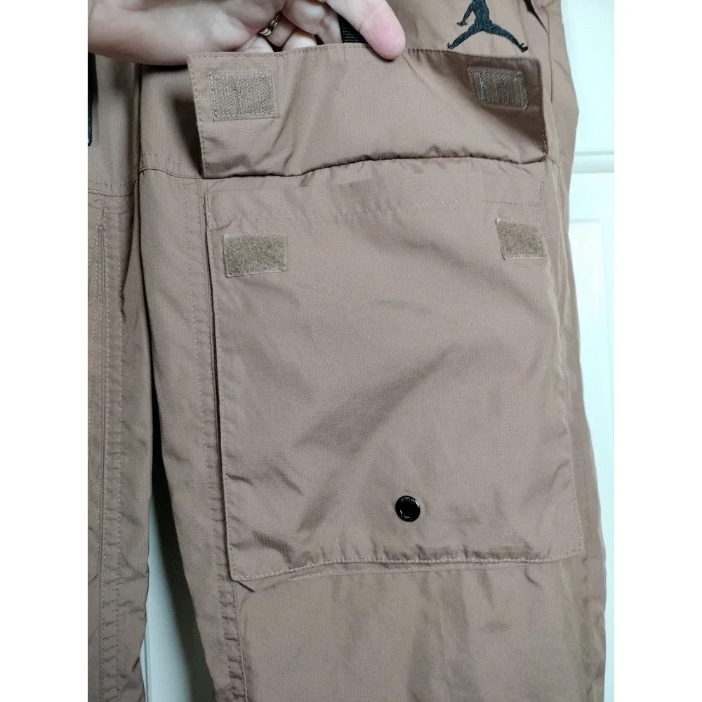 Jordan Jumpman Woven Cargo Pants Men's Size Small Brown Ripstop Utility